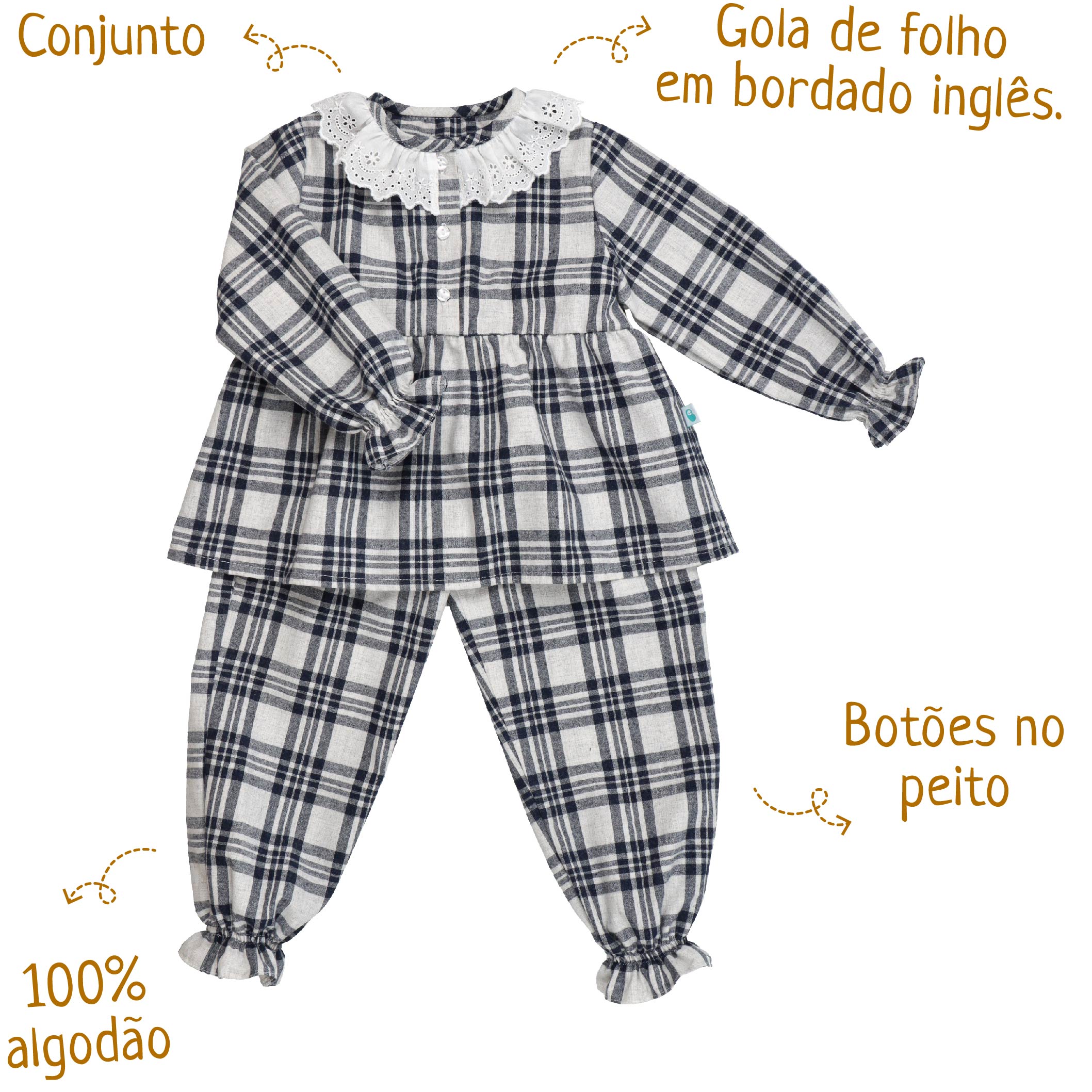 Pijama de Flanela Quentinha Menina, €0.00